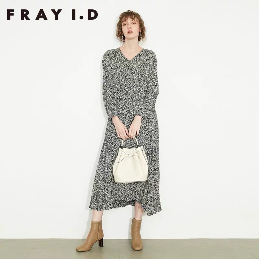 Frayid flower print dress JAPAN BRAND NWOT